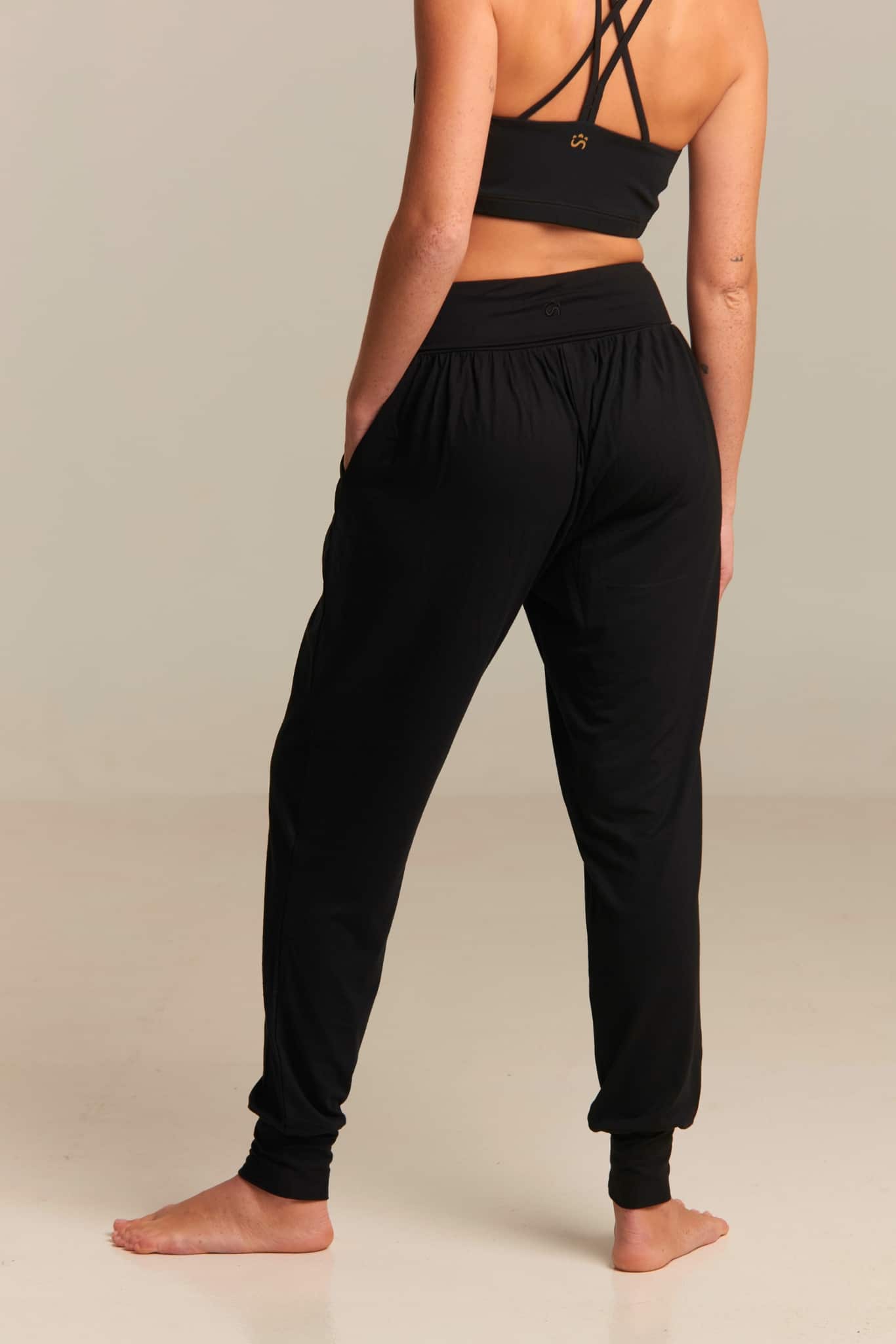 Purusha Harem Pant Black